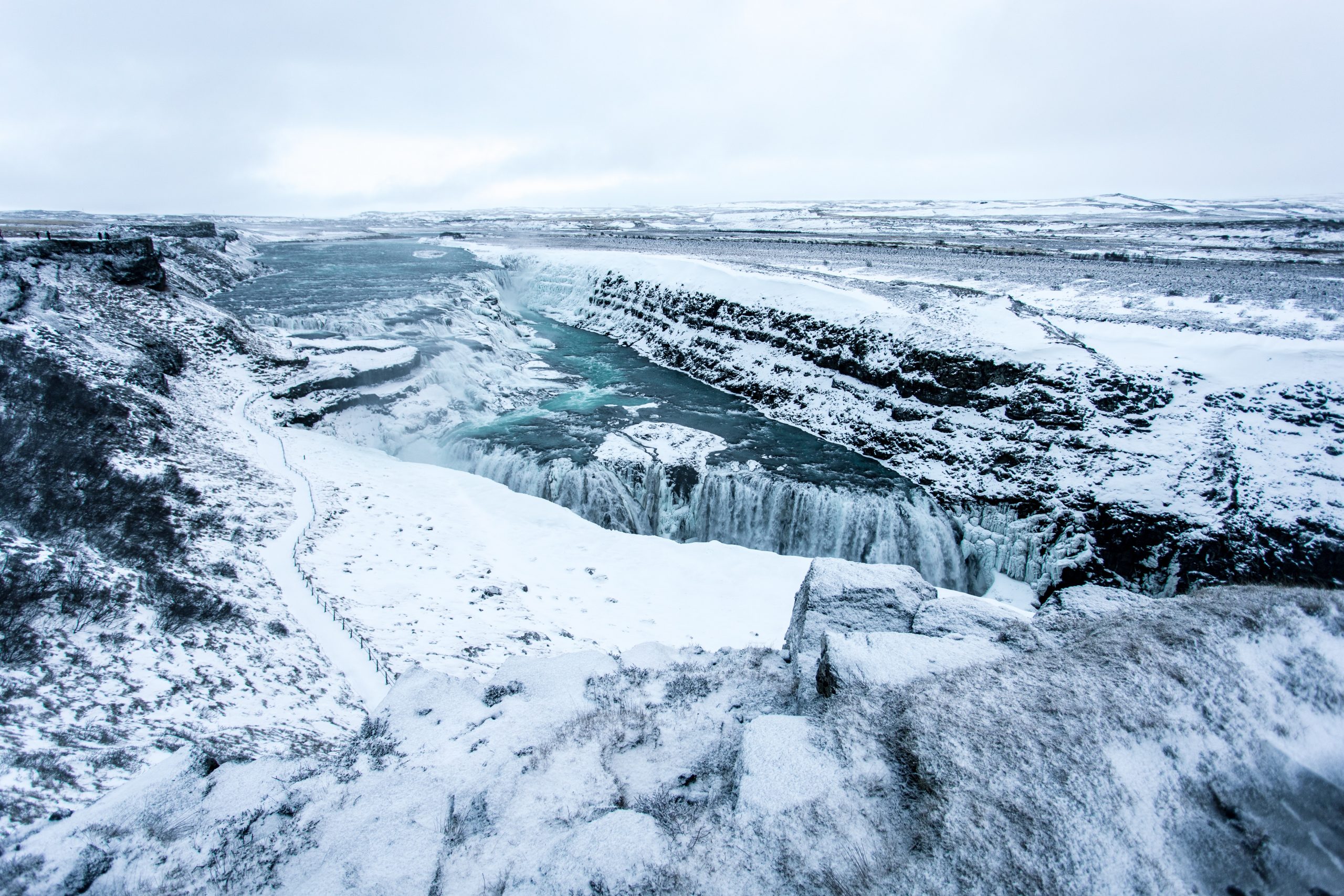 Gullfoss watervallen ijsland