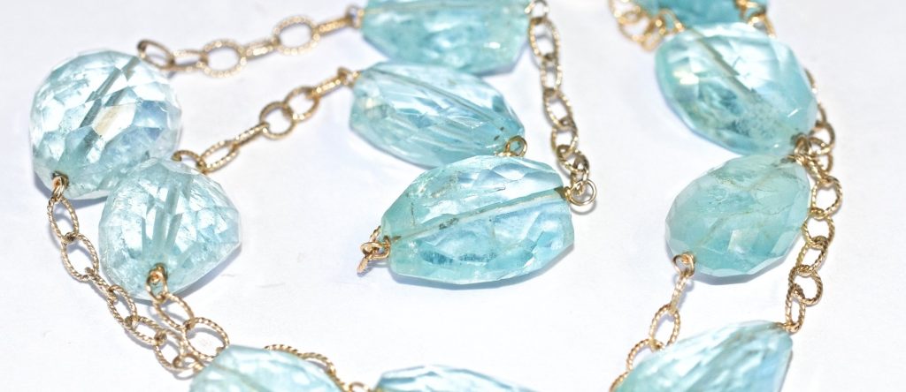 aquamarijn ketting