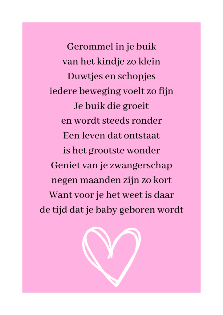 gedicht zwangerschap