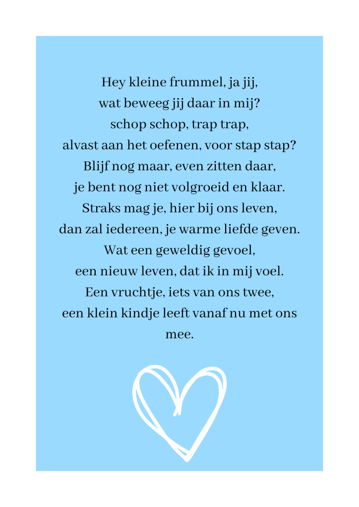 gedicht zwangerschap