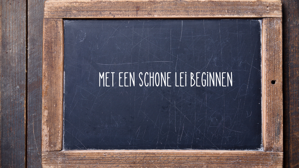 met een schone lei beginnen