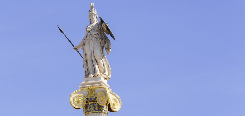 De Griekse godin Athene
