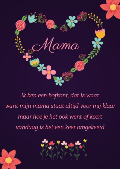 Gedicht voor mama