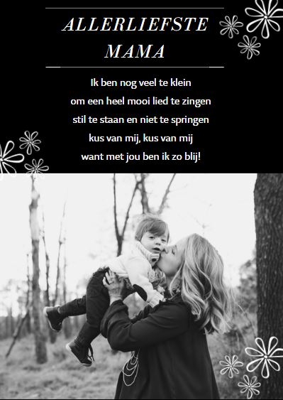 Allerliefste mama gedicht