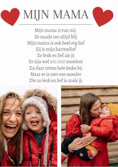 Mijn mama gedichtje