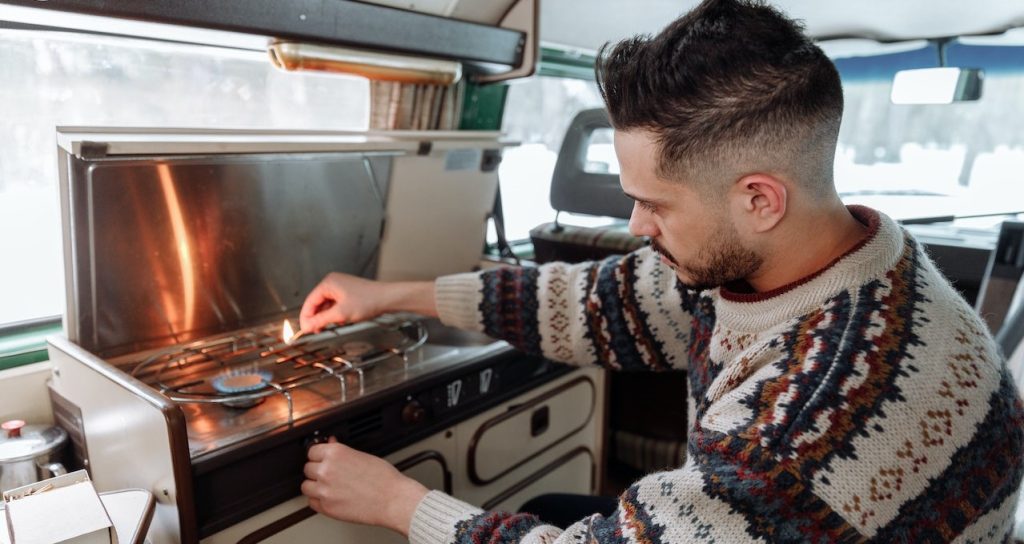 koken in een camper