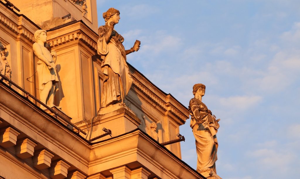 Standbeelden van de Griekse Olympische goden