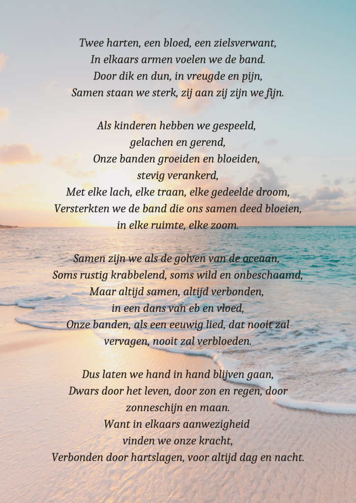 verbonden door hartslagen