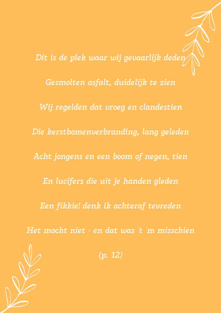 kerstboomverbranding ivo de wijs gedichten