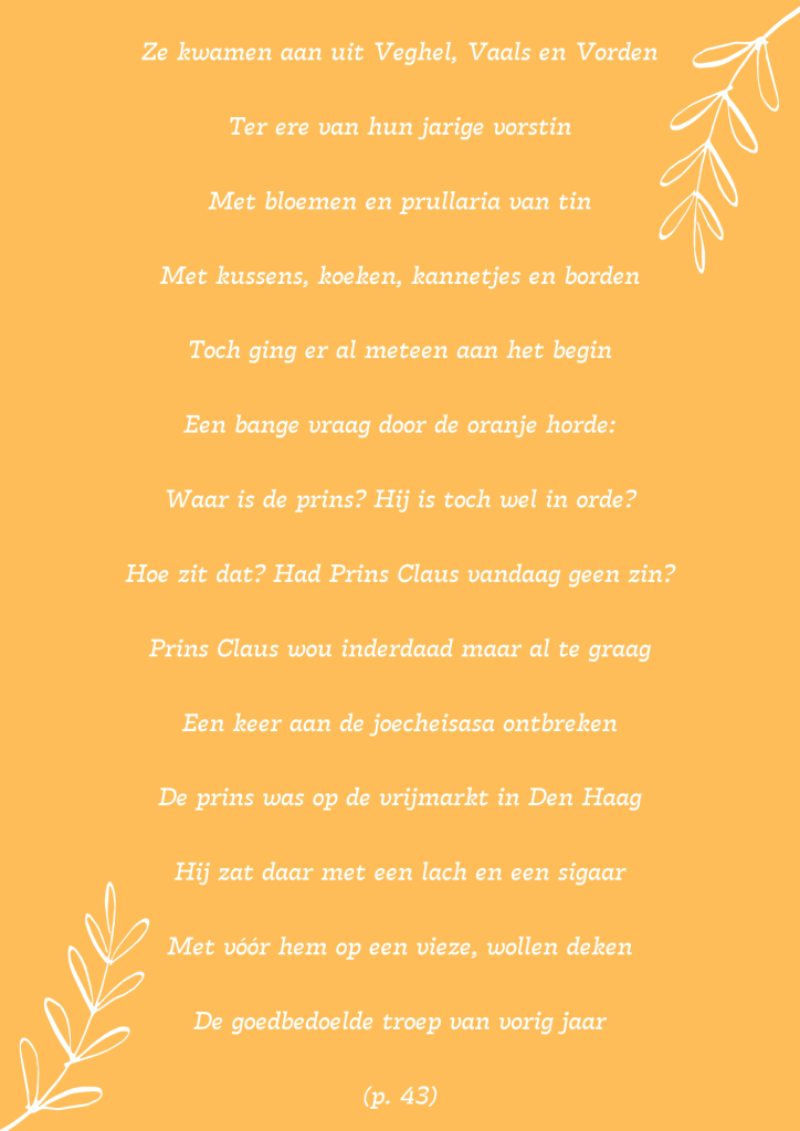 gedicht Koninginnedag
