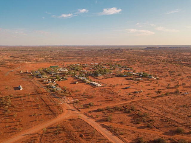 een vestiging in de outback van Australië