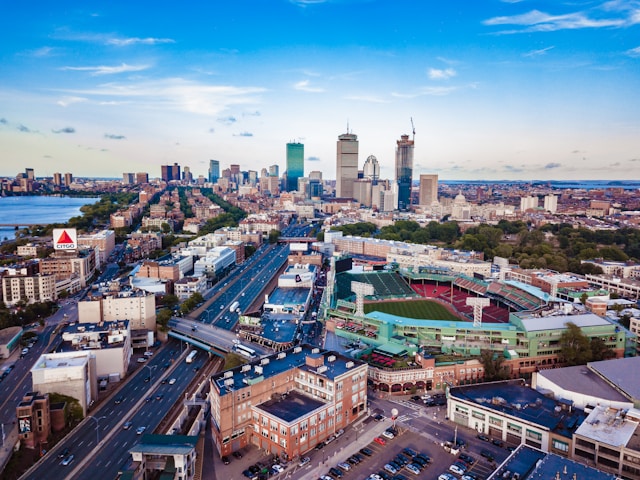 fenway park, het honkbal stadion van de Boston Red Sox