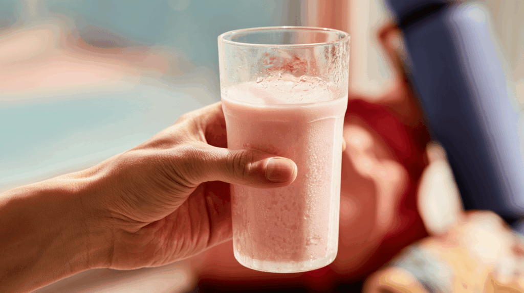 glas eiwitlimonade